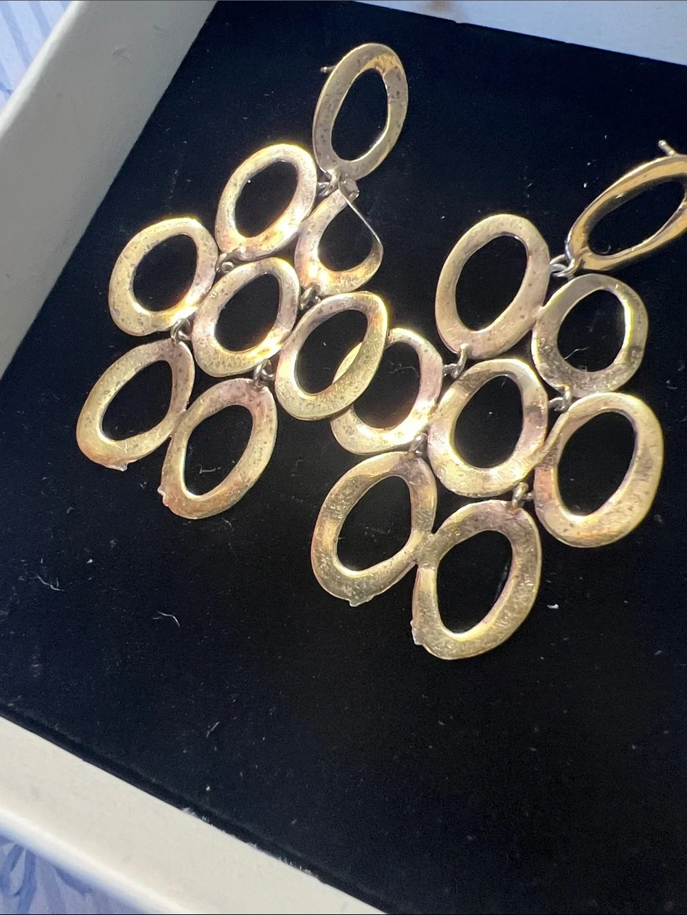 Ippolita Rose Gold Multi-Oval Drop Earrings ret.$3995 USD